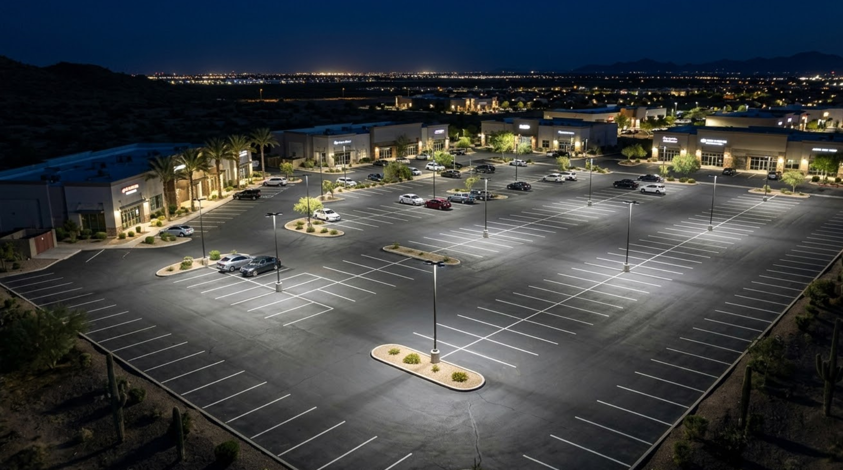 Parking lot lighting