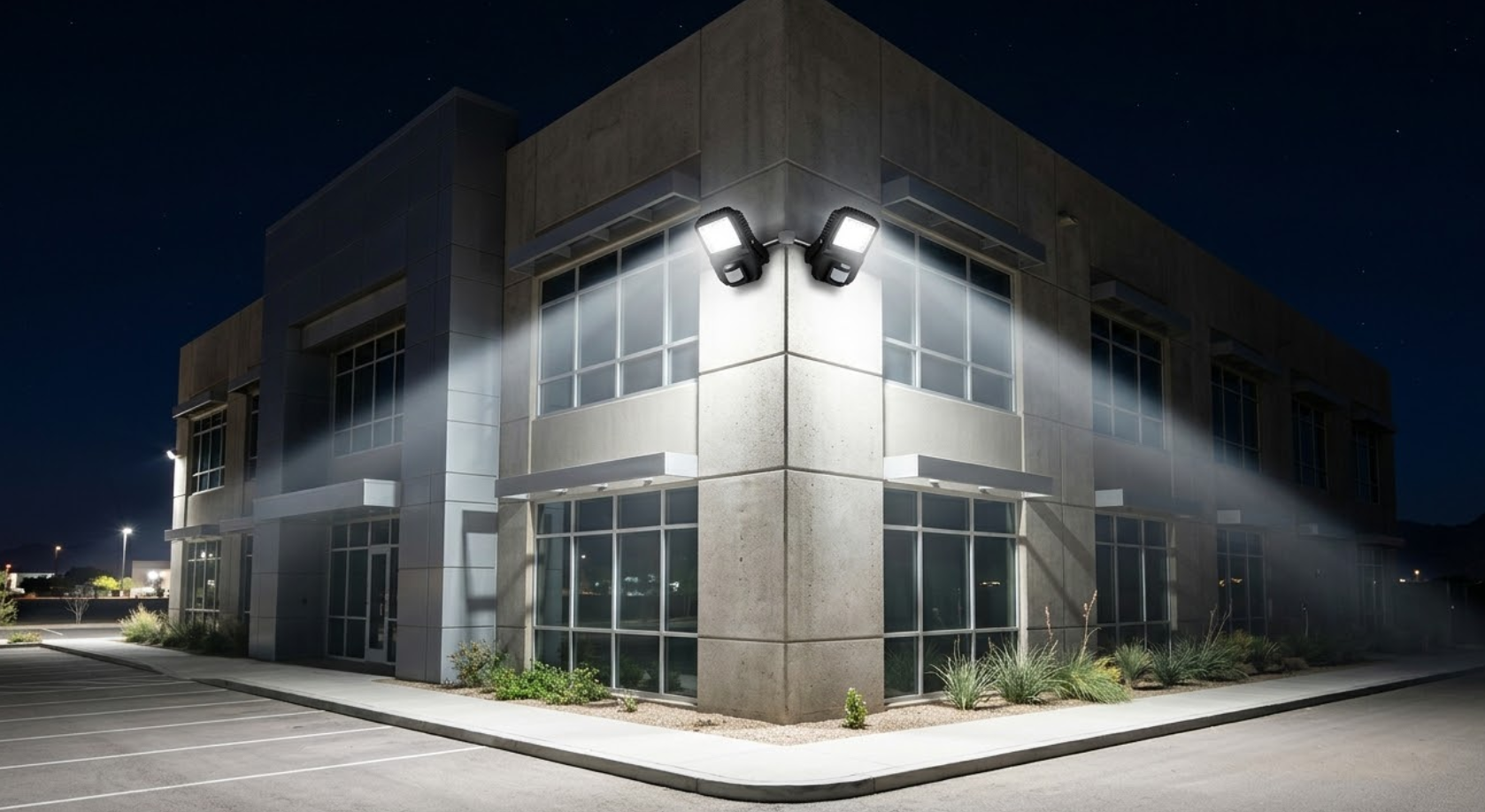 Security lighting installation